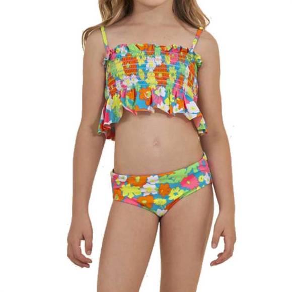 NEW MAAJI 90s flora fiesta bikini in yellow - Picture 1 of 2